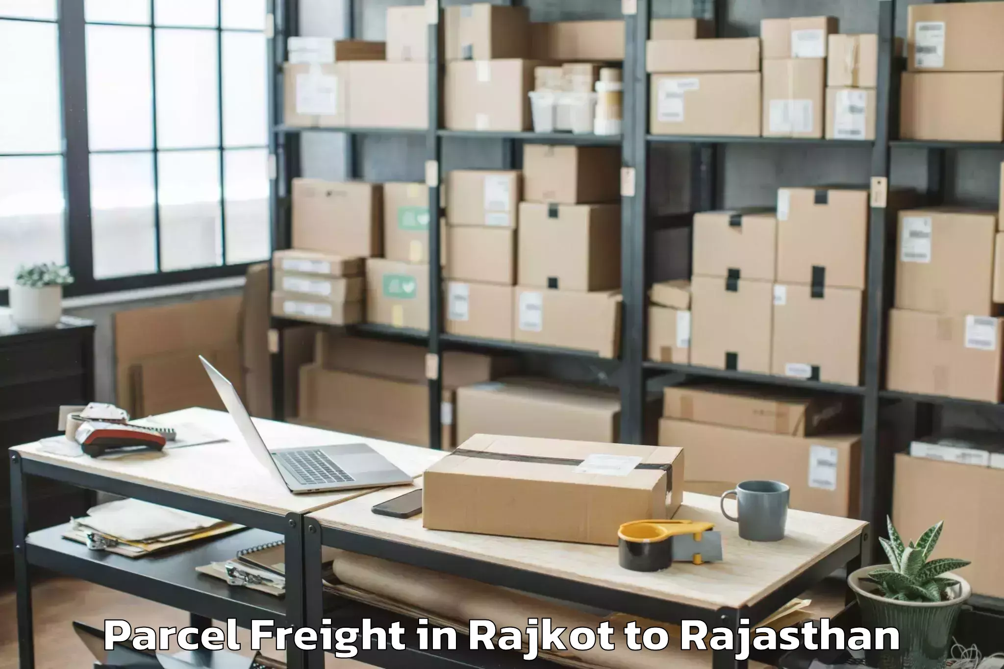 Comprehensive Rajkot to Samdari Parcel Freight